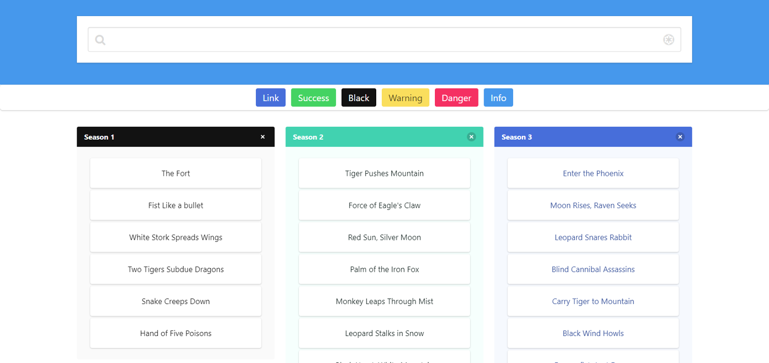 Kanban template screenshot
