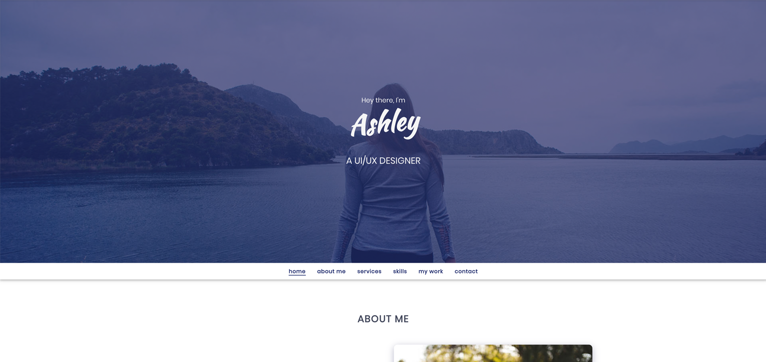 showcase portfolio template screenshot